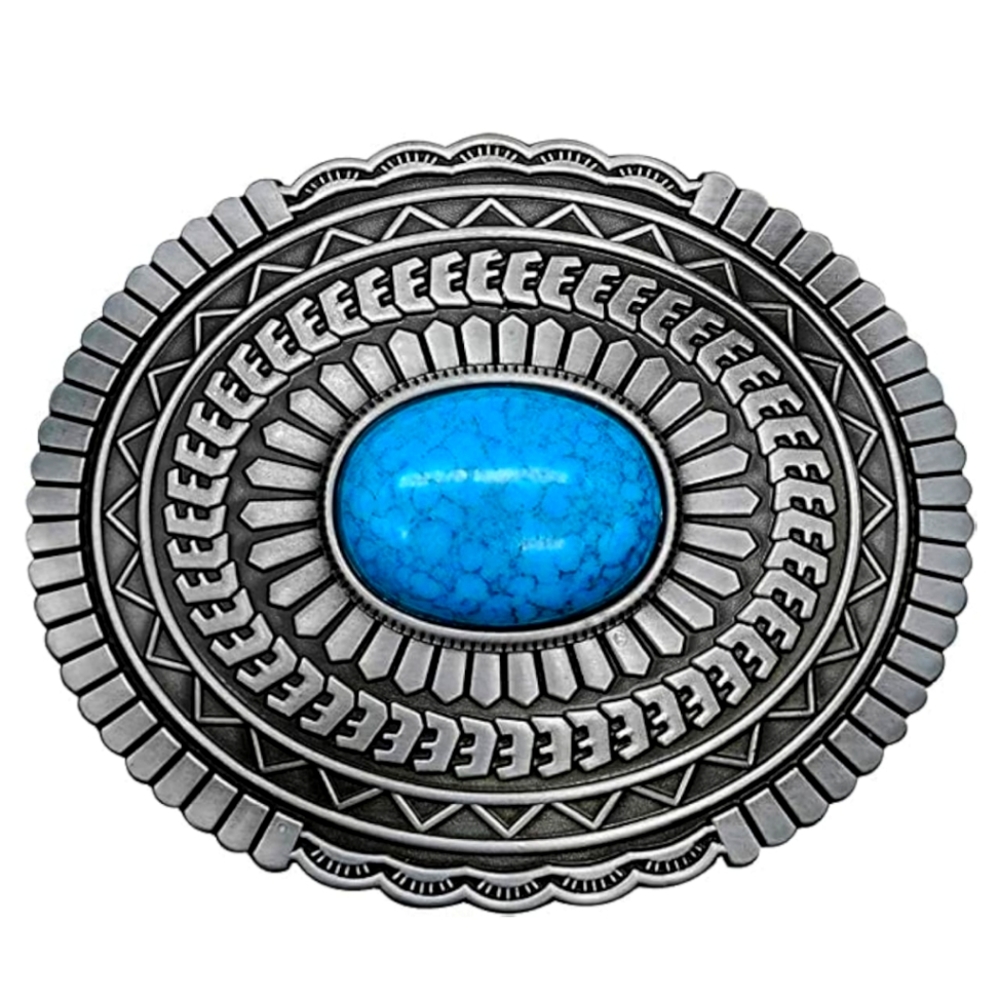 Turqouise belt buckle